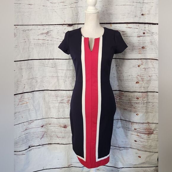 Boden Flora Ponte Sheath Dress Size 4 - Picture 2 of 7